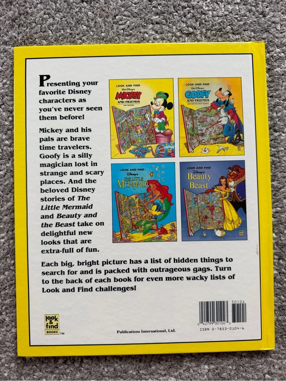 Walt Disney Mickey and Friends Look and Find Book